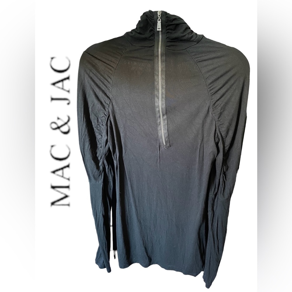 Mac & Jac Zipper Turtleneck